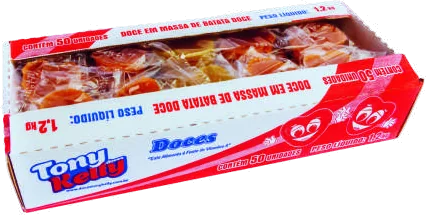Caixa de doce de batata doce coração Tony Kelly